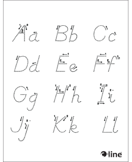 A-L Handwriting Sheet