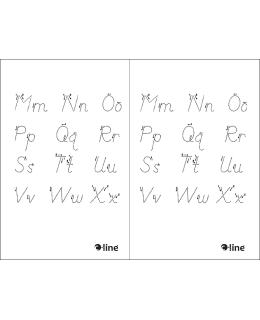 M - X Handwriting Sheet