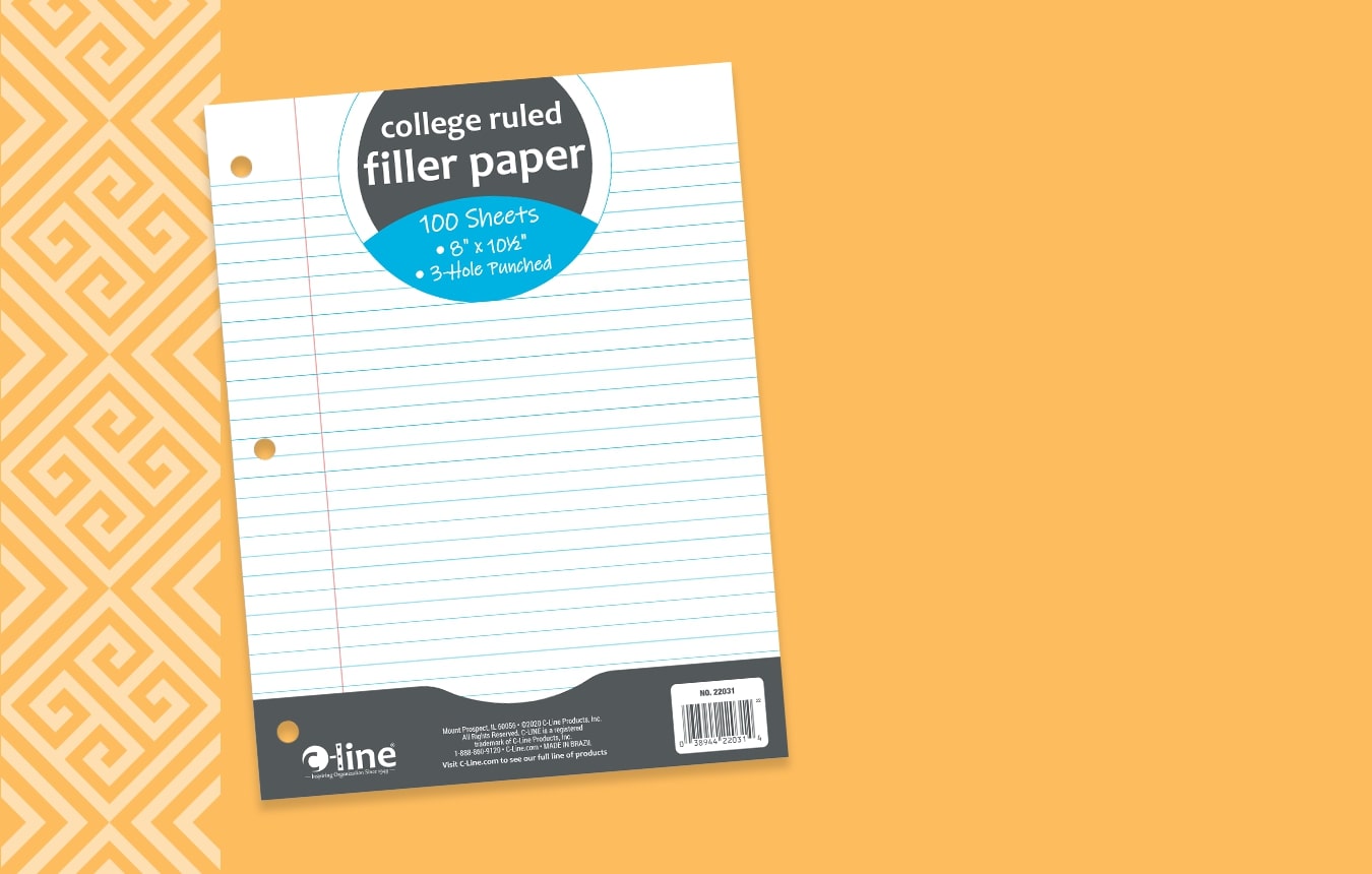 College Ruled Filler Paper by C-Line 
