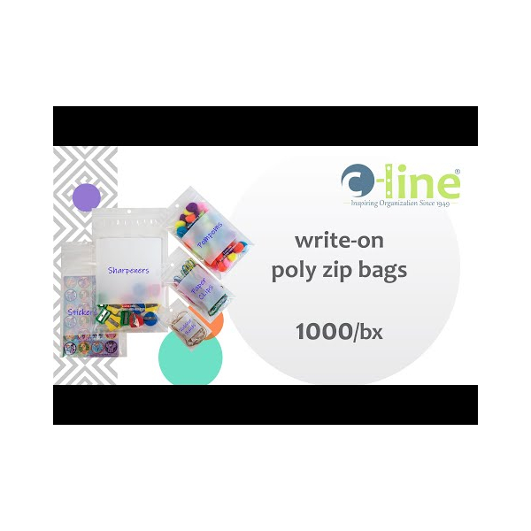 c.lina♡ Write-On Small Parts Bags, 4 x 6, 1000/BX - 47246 - C-Line