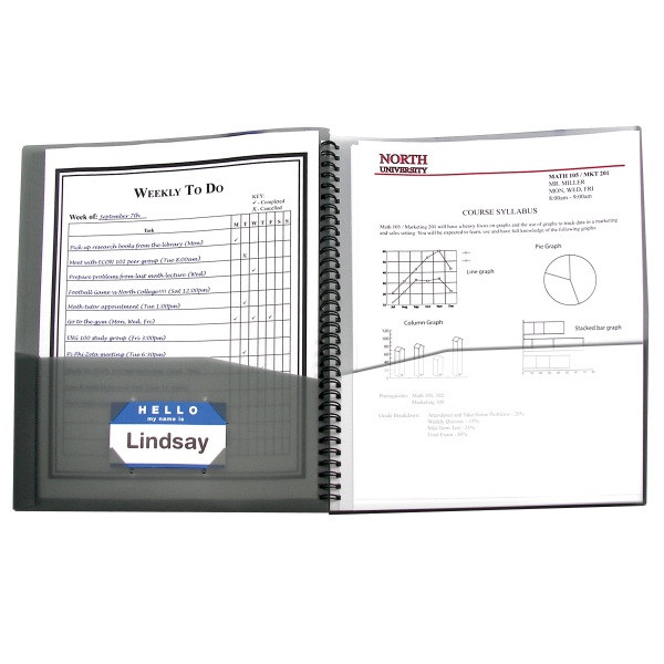 8-Pocket Spiral-Bound Poly Portfolio - 33081 - C-Line Products