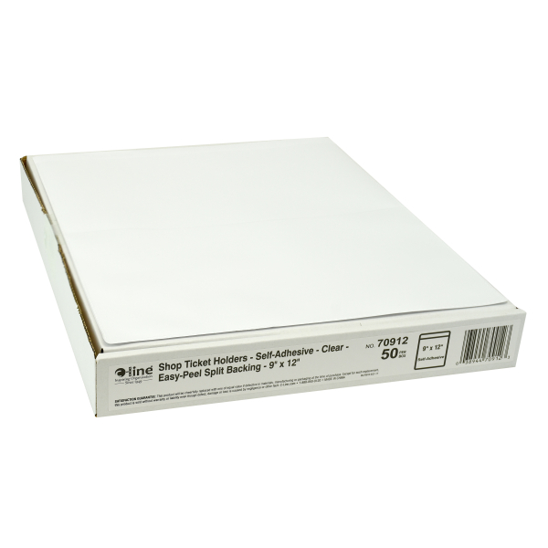 Self-Adhesive Holder, 9 x 12, 50/BX - 70912 - C-Line Products
