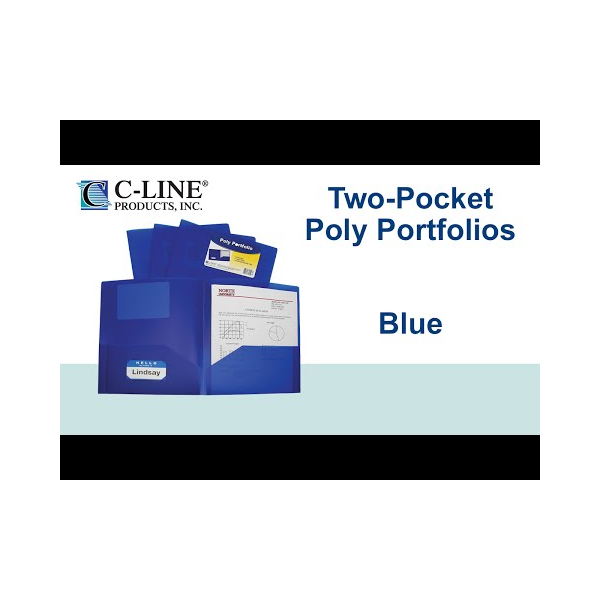 公式通販サイトセール Folder Portfolio Poly Heavyweight Two-Pocket - C - 33955 製本機・製本アクセサリ