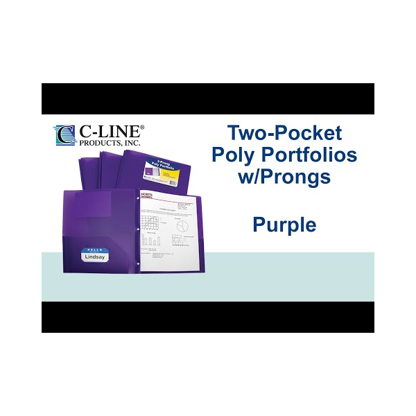Two-Pocket Heavyweight Poly Portfolio Folder - 33955 - C