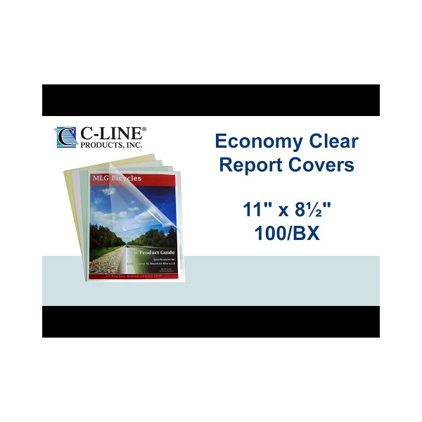 Report Covers Only, Economy Vinyl, 100/BX - 31347 - C-Line Report Covers Only, Economy Vinyl, 100/BX - 31347 - C-Line