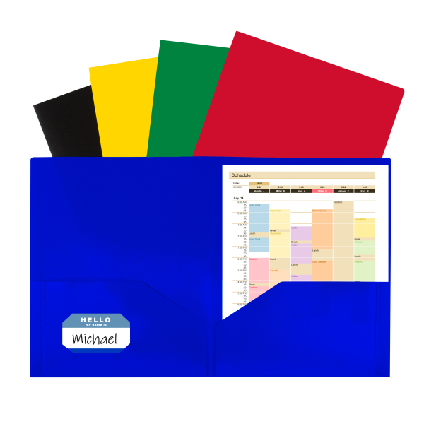 Two-Pocket Heavyweight Poly Portfolio Folder - 33955 - C