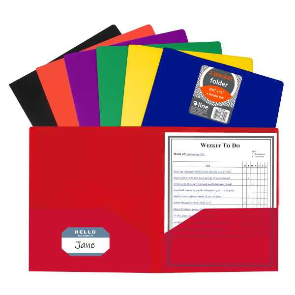 Two-Pocket Heavyweight Poly Portfolio Folder - 33950 - C Two-Pocket Heavyweight Poly Portfolio Folder - 33950 - C