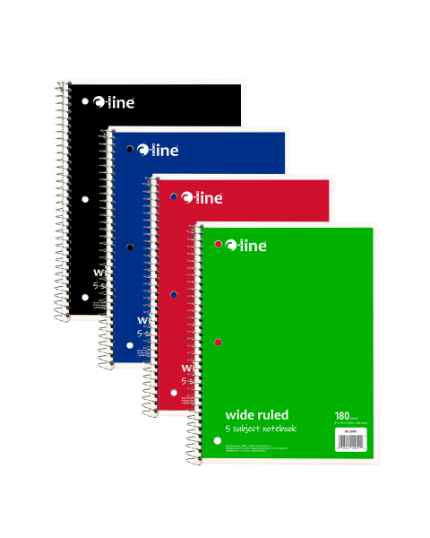 1, 3, 5-Subject Notebooks