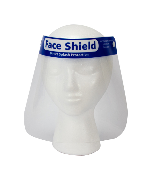 Protective Face Shield, Clear Plastic, 1/EA, 19020