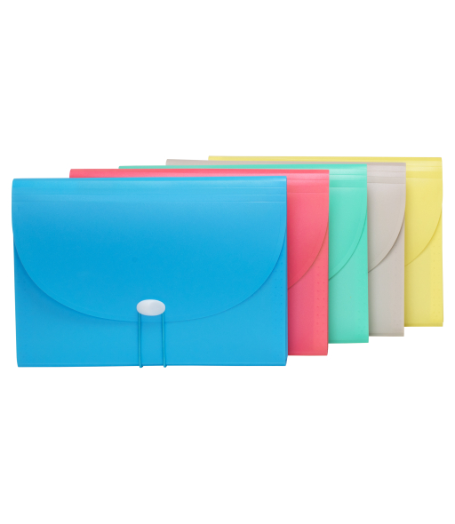 13-Pocket Letter Size Expanding File, Assorted Colors
