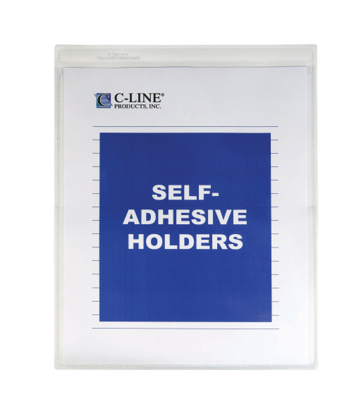 Self-adhesive shop ticket holders, 9 x 12
