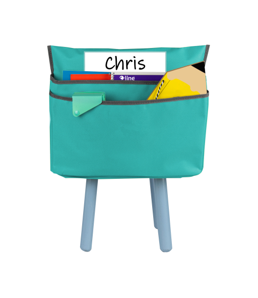 Standard Chair Cubbie, 14', Seafoam Green, In Use