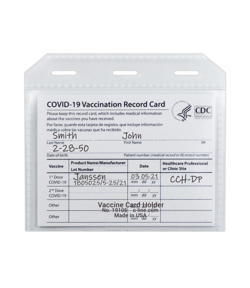 COVID-19 Vaccine Card Holder, 5/PK
