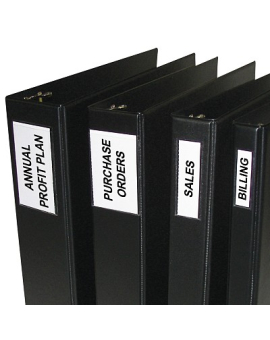 Clear 3/4 x 2-1/2 C-Line Self-Adhesive Ring Binder Label Holders Top Load 12 