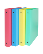 3-Ring Poly Binder, 1 inch Capacity, Assorted Colors