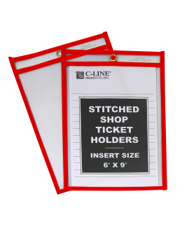 Shop Ticket Holders, Open long, 12 x 9, 25/BX - 49912 - C