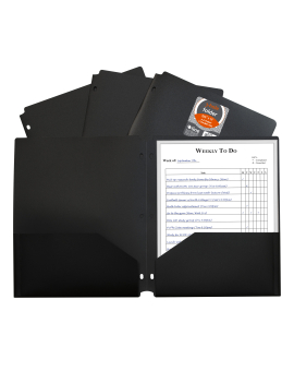 Two-Pocket Heavyweight Poly Portfolio Folder, 1/EA - 33930