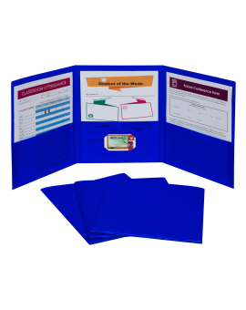 Amazon.com : C-Line 3-Pocket Tri-Fold Heavyweight Poly