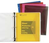 Side Load Sheet Protector With Hook and Loop Flap 