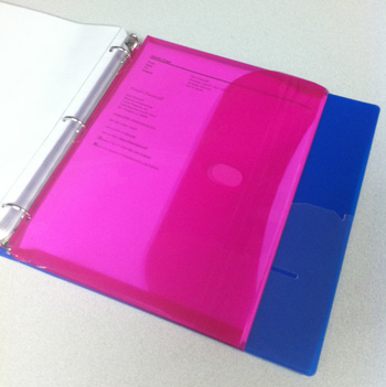 C-Line Products Biodegradable Binder Pocket