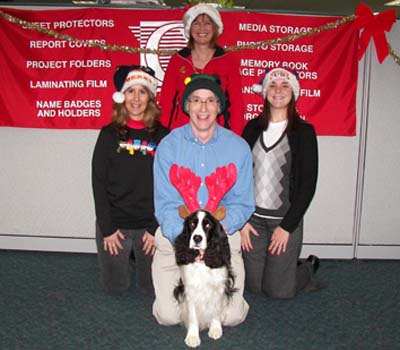 Holiday Photo of C-Line Marketing Department