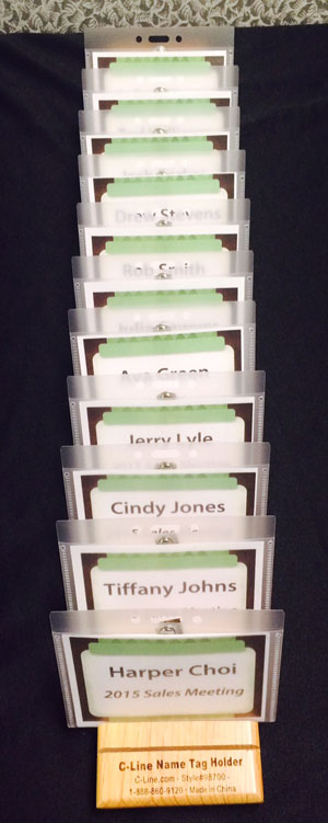 C-Line's Wooden Name Badge Holder