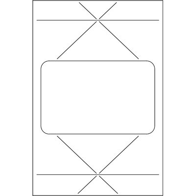 Rectangle C-line Name Badge Insert 3.50" Width X 2.25" Length 56 / Pack 