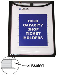 High Capacity Stitched Shop Ticket Holders